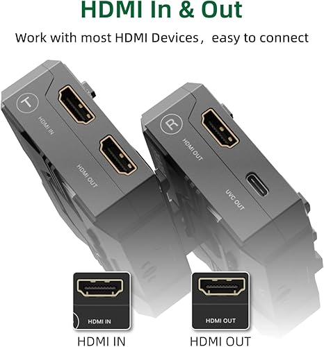 Miniatura 8 de Accsoon CineView HE - Transmisor y receptor de video inalámbrico, transmisión de doble banda, rango de 1200 pies1,148.3ft, latencia 0.06s y video HD