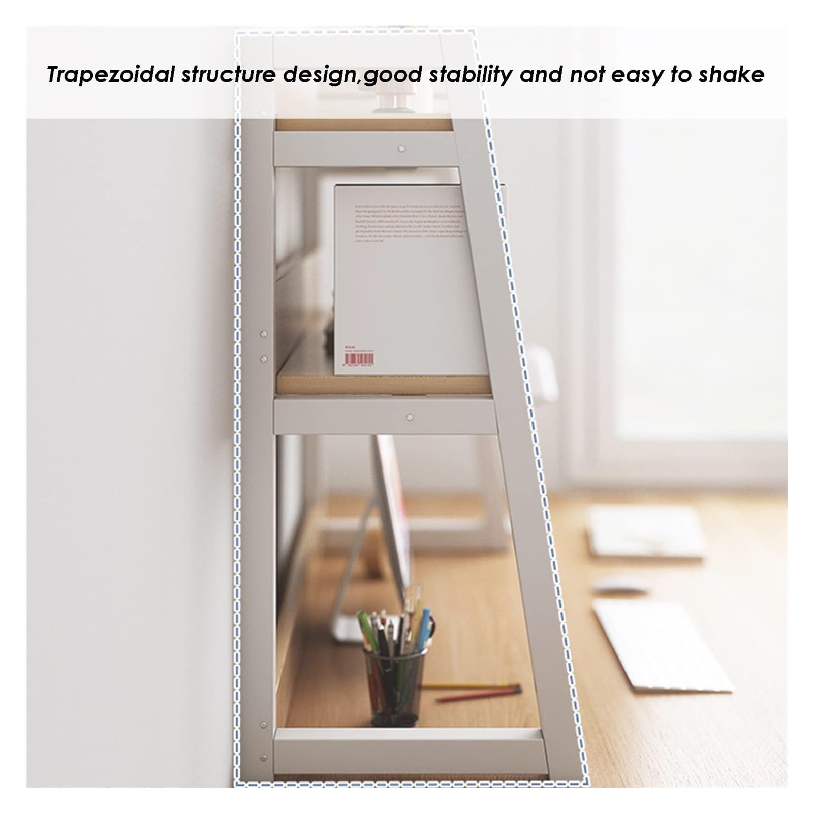 Amazon.co.jp: デスク上置き棚 - 卓上ラック ブックスタンド 本立て