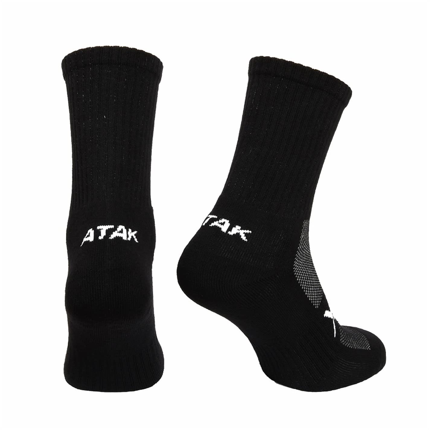 Atak Sports Men's Atak Half Leg Socks Senior - Black - 6-8