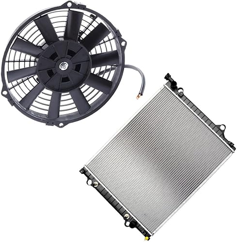 Miniatura 5 de SCITOO 1 ventilador de refrigeración de 8 pulgadas + radiador 2802, 1 apto para Toyota 2005-2011 para Tacoma 2.7L 2005-2011 para Toyota para Tacoma