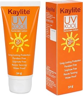 Kaylite UV KOOL Sunscreen Lotion SPF 50 PA++ | UVA/B & Blue Light Protection for Men & Women | Oily, Dry, Sensitive & Comb... Price In India