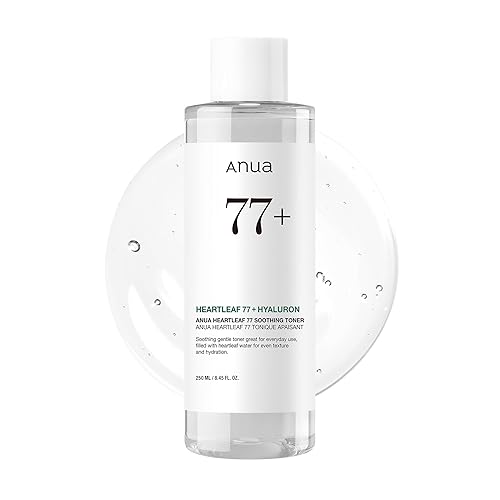 ANUA Heartleaf 77% Soothing Toner I pH 5.5 Trouble Care, Calming Skin, Refreshing, Hydrating, Purifying, Cruelty Free, Vegan,(250ml / 8.45 fl.oz.)