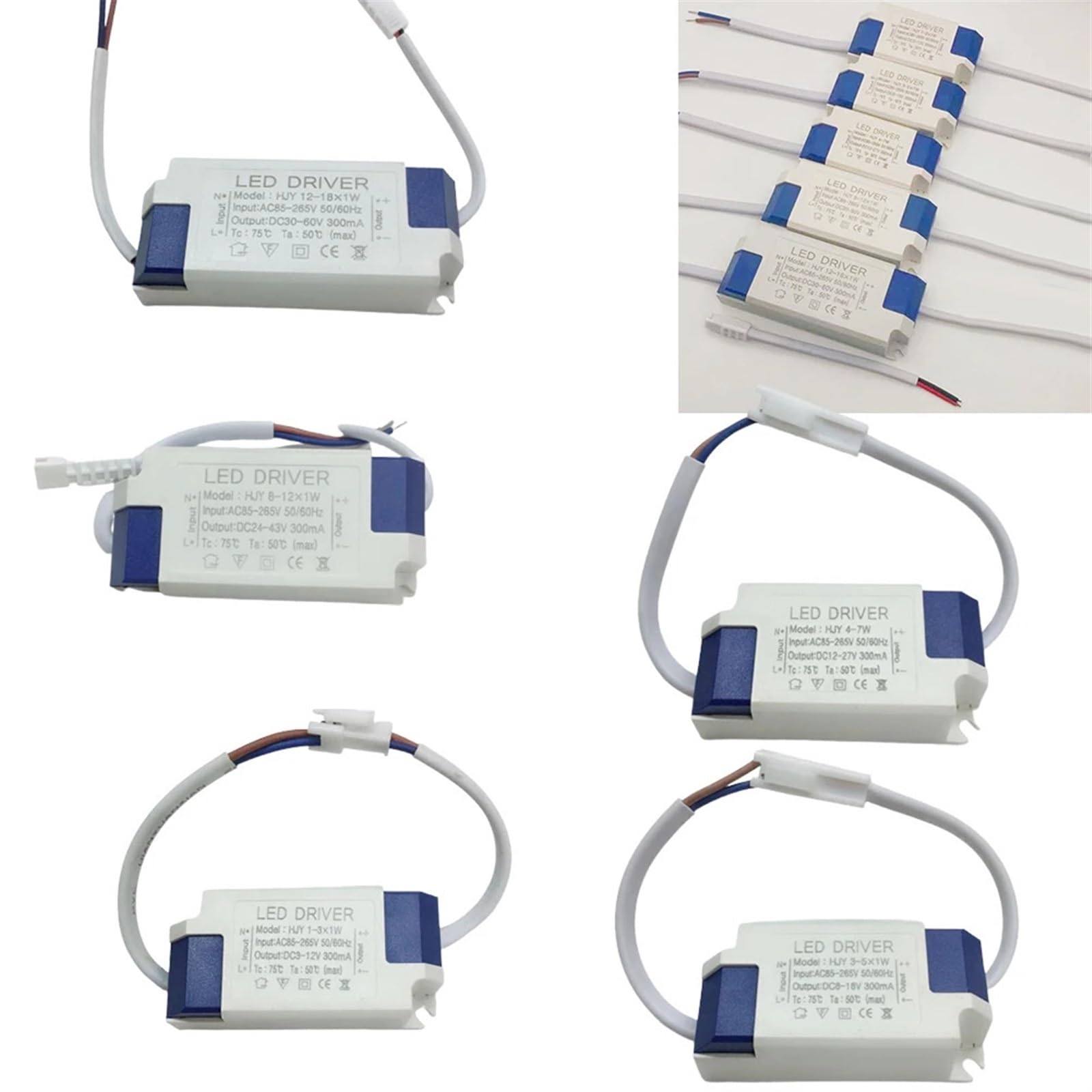Controller per pannello LED CC, alimentazione a corrente costante per luci a pannello LED, CA 85-265 V (da 12 a 18 W)
