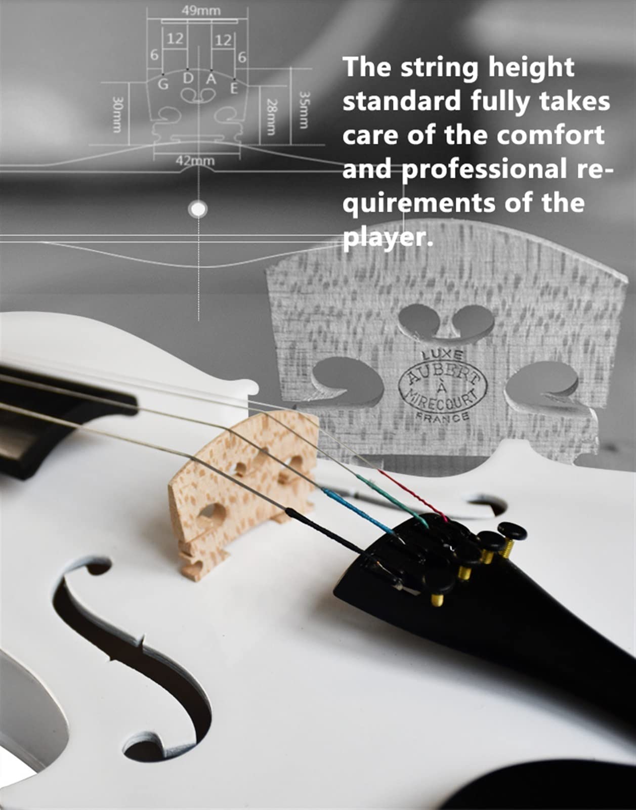 Violín 4/4 para Estudiantes, Principiantes, Profesionales Y Actuaciones Profesionales. Estudiante violín