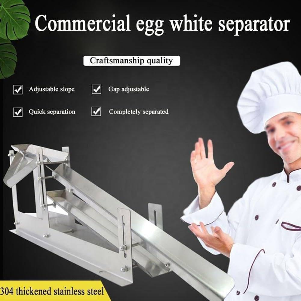 Separator jajek, separator ze stali nierdzewnej do białek i żółtek, regulowana konstrukcja, przetwarza 500-800 jaj na godzinę w celu wydajnego przygotowywania żywności
