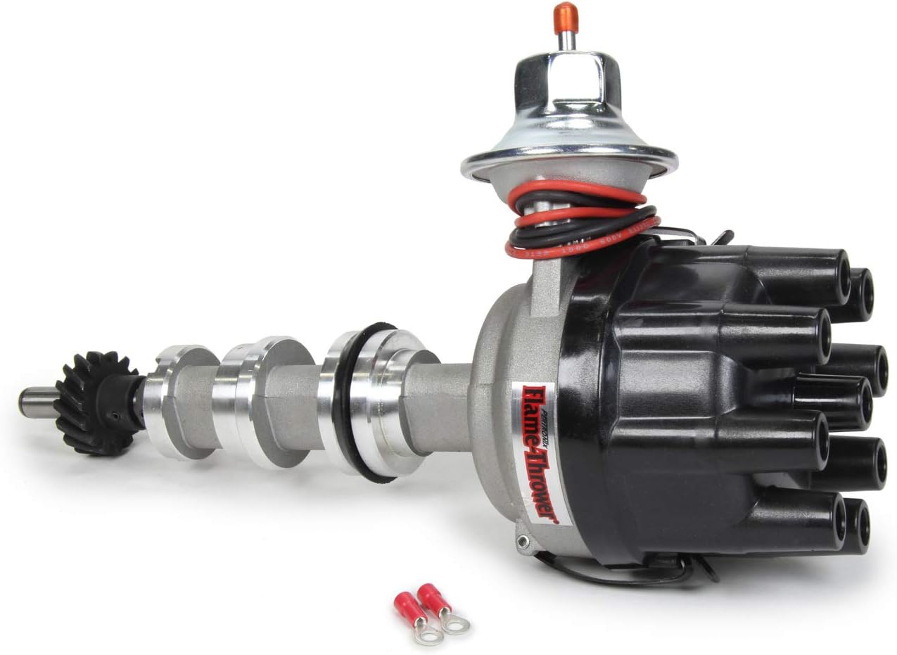 Pertronix D7134630 Distributor (Cast I3 Ford FE Black Cap)