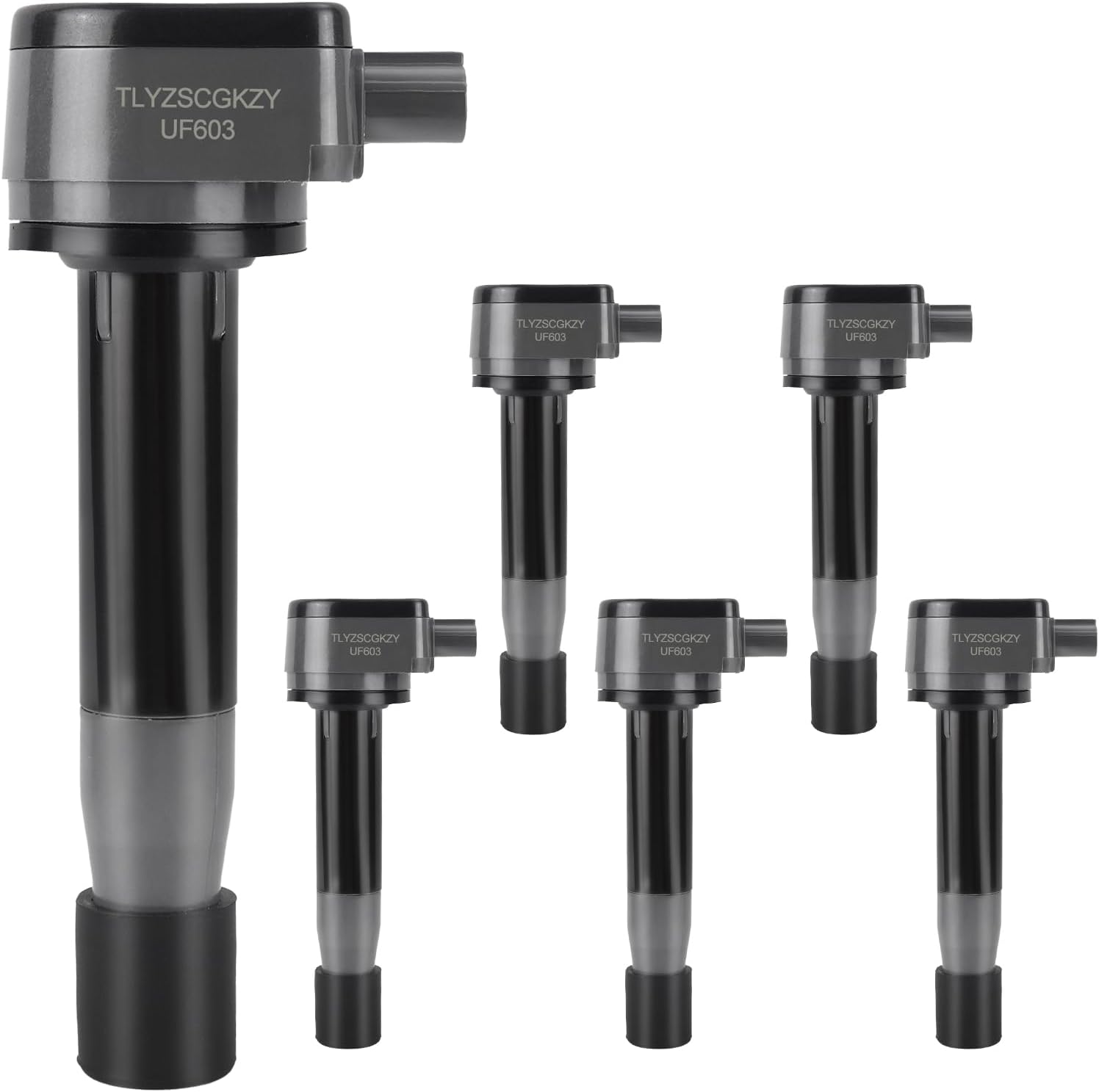 Ignition Coil Pack of UF603: 6Pcs for Honda Odyssey Pilot Ridgeline Accord Crosstour Acura RDX TL TSX MDX ZDX RL 3.5L 3.7L V6 2008 2009 2010 2011 2012 203 2014 2015 2016 2017 Replaces C1624 5C1681