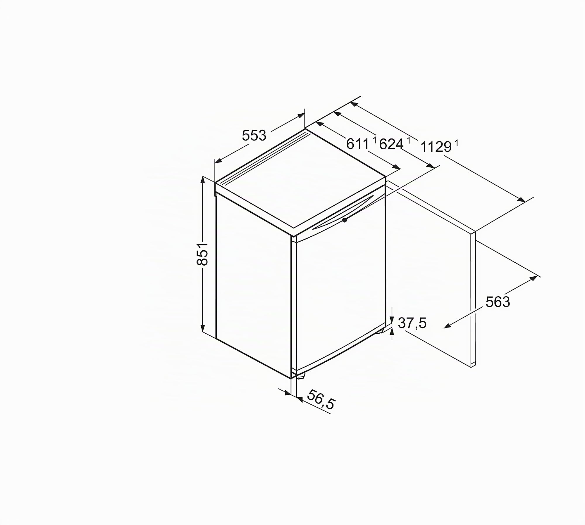 Congélateur Liebherr GP1213-21 85 85,1 x 55,3 cm Blanc