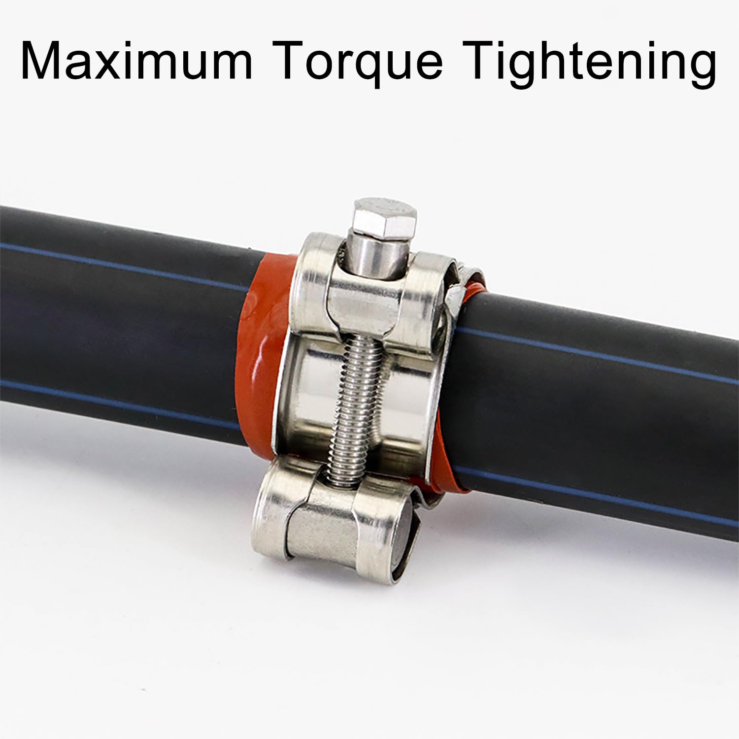 2 Fascette Stringitubo Acciaio Inox 304 - Morsetti Tubo Scarico 40-43mm - Foto 9