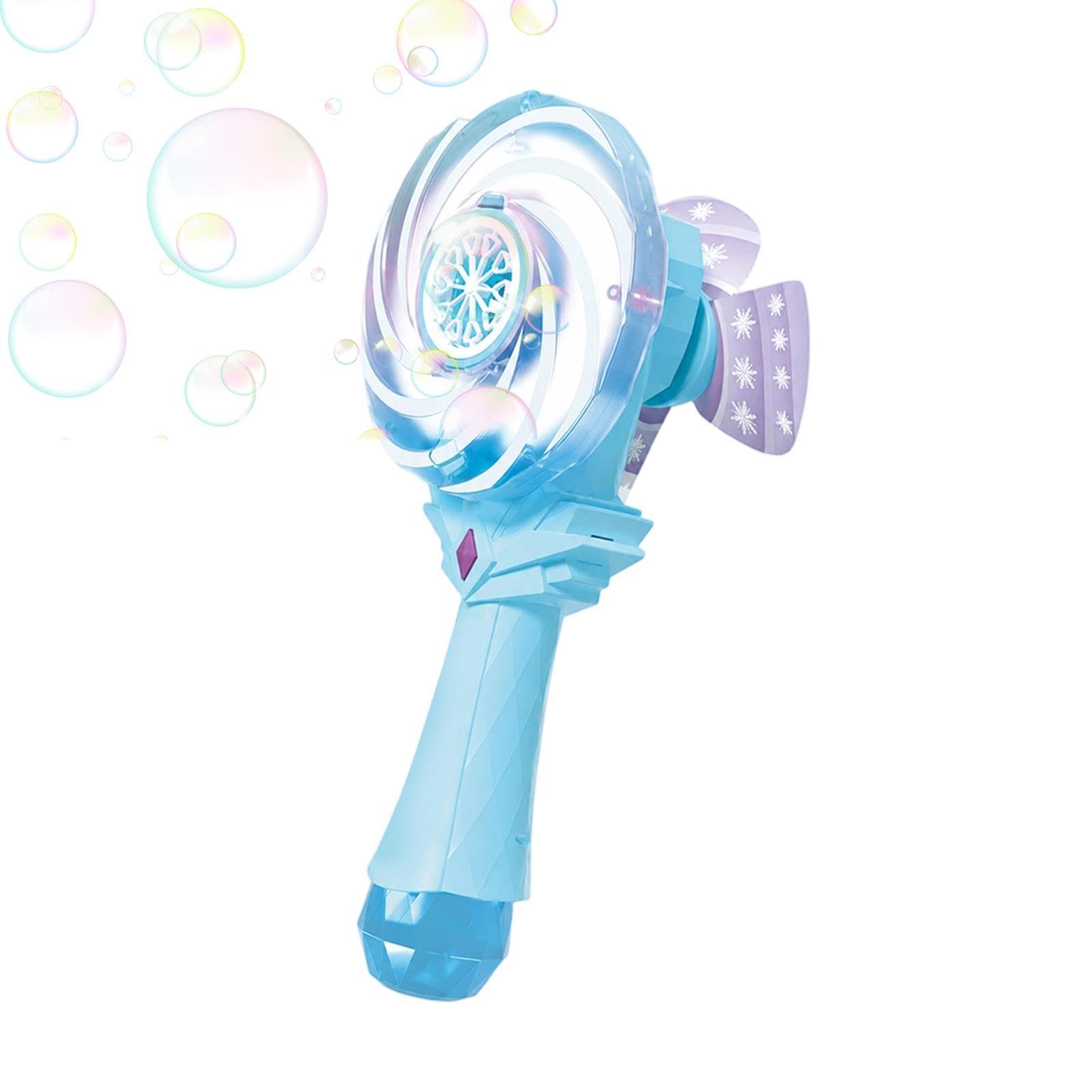 Macchina per bolle di sapone con soluzione di sapone, mulino a , automatico | Macchina per bolle di sapone con luce per bambini, per ragazze, all'aperto, giardino, piscina, feste, campeggio, picnic
