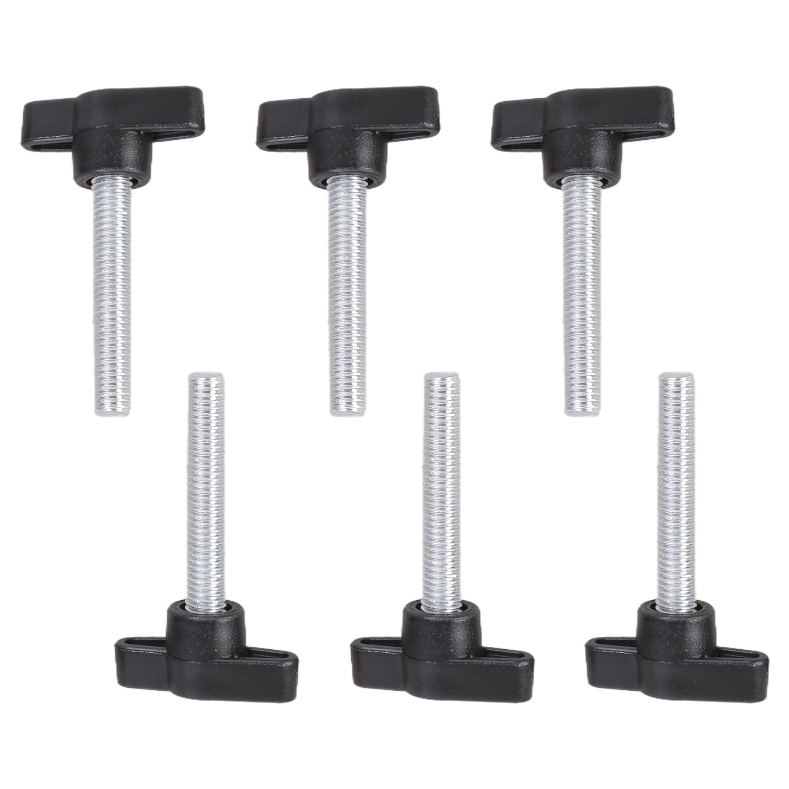 Alloneslife M8x45 6Pcs Rustproof Fastening Screws Handle Carbon Steel Hand Bolts Secure Fastening Frequent Adjustments For Ergonomic Hand Bolts Furniture Assembly