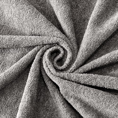 MYSKY HOME Sofa Überzug Kratzschutz Sofa Katze - Sofabezug 2 Sitzer, Sofaüberwurf Waschbar, Couch Überzug L Form, Überwurfdecken für Sofa Schutzdecke, Sofaschoner 180 x 300cm, Grau