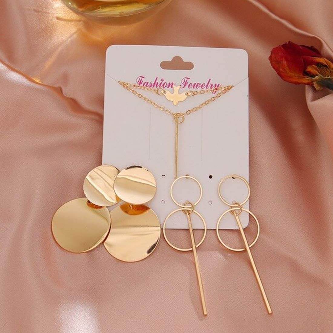 Earrings Combo for Women in Gold & Silver