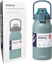 Garrafa Térmica Isolada a Vácuo De Aço Inoxidável 316 1700ML Grande Capacidade Com Canudo (Verde)