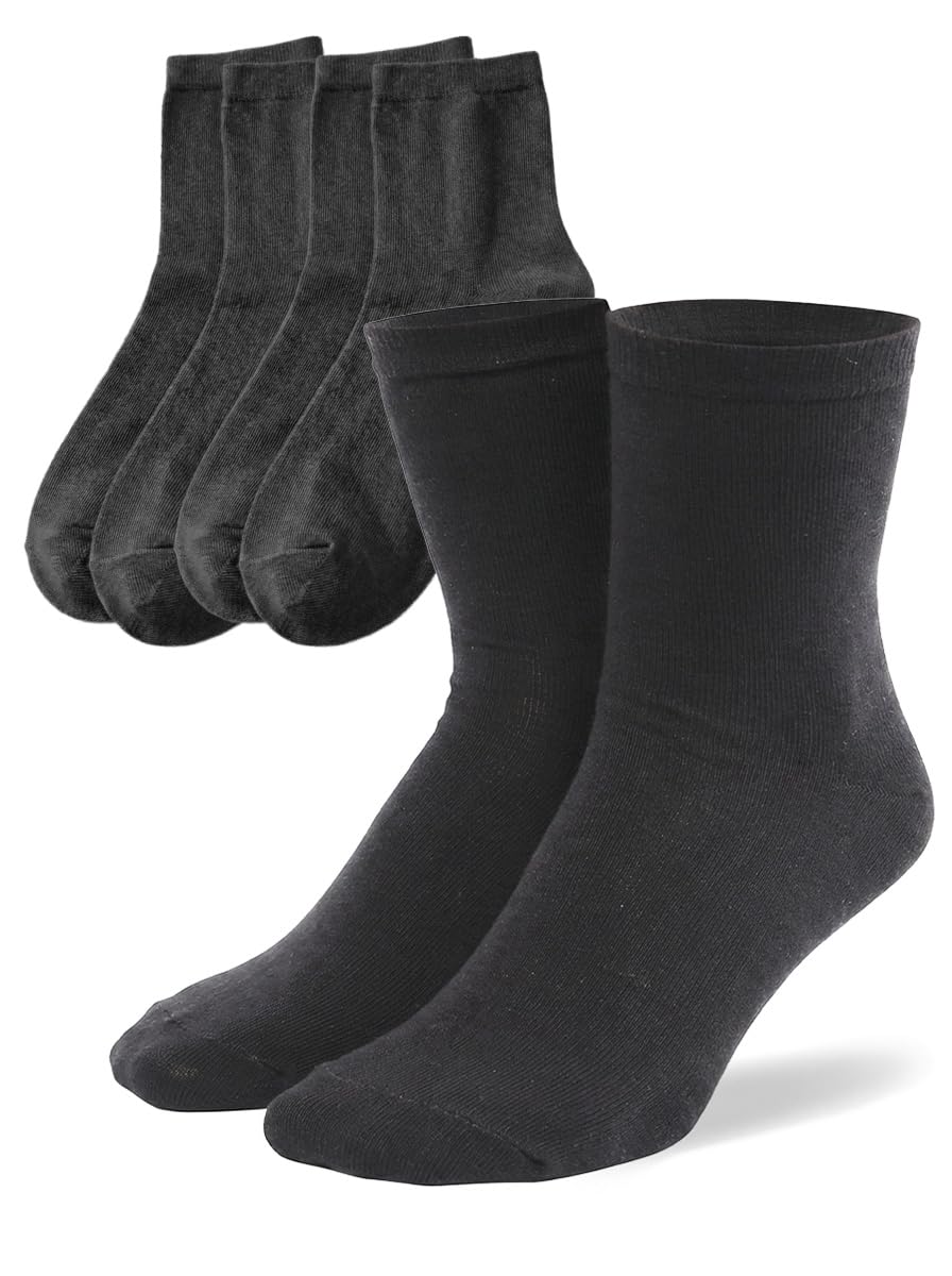 MILENA Calcetines Mujer Algodón Transpirables y Suaves Pack de 3 Pares Sin Costuras Cómodos y Elegantes para Uso Diario Regalo Mujer Talla Única — view 7