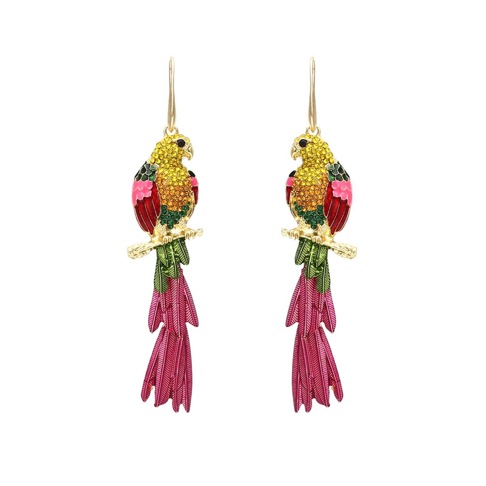 10 Best Parrot Bird Earrings for Animal Lovers - Hummingbirds Plus