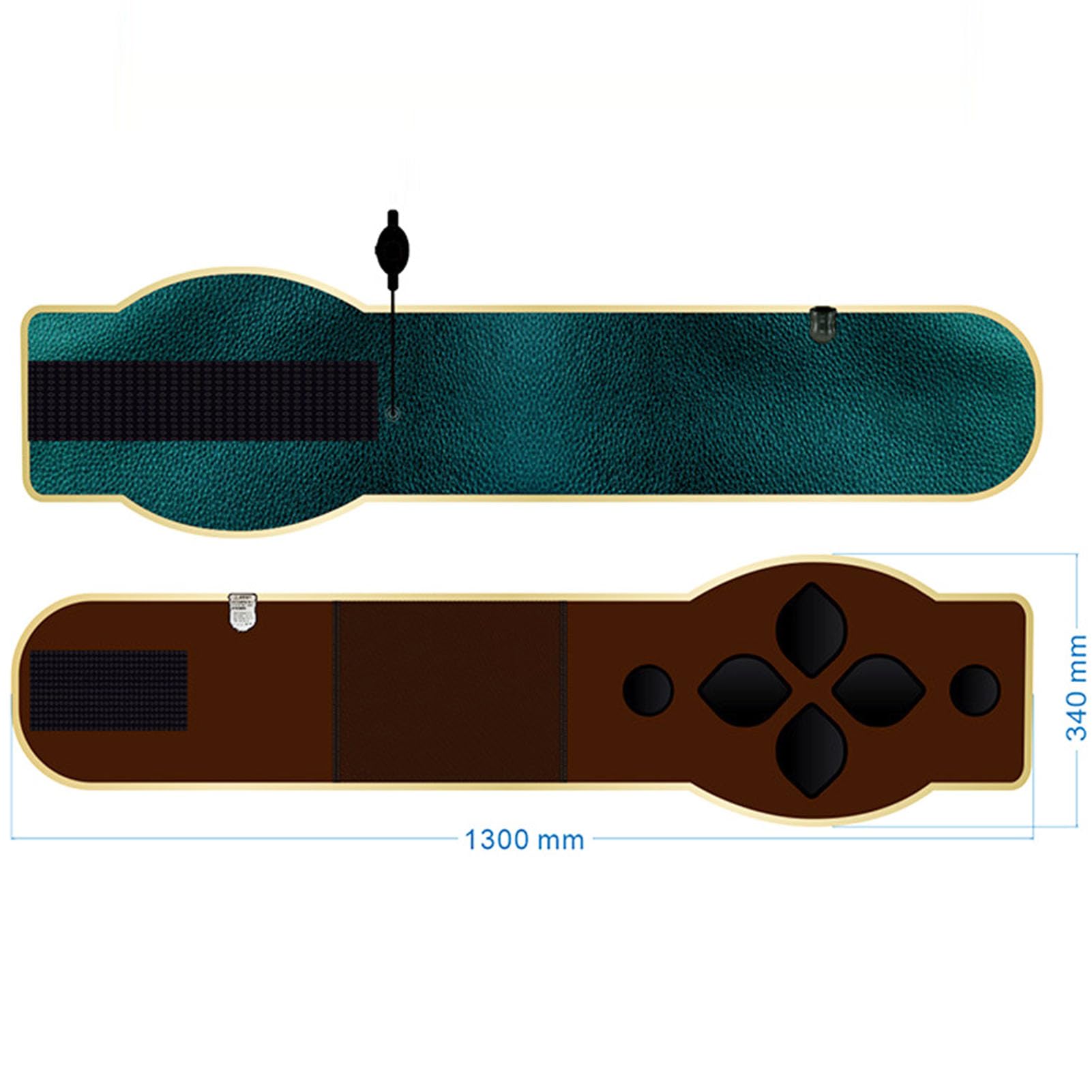 Cinturón Sauna Masajeador Abdominal Vibración con Compresión Caliente, Cinturón Terapia Adelgazamiento Calentado para Dar Forma a Curva Cintura, Masaje Piernas por Infrarrojos Lejanos