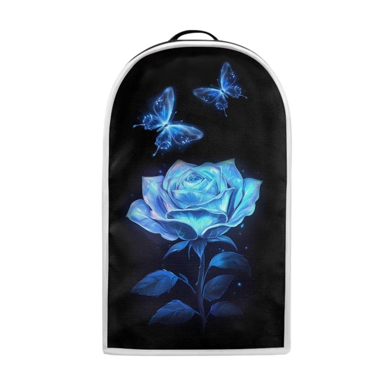 Biyejit Blue Rose Butterfly Blender Cover Home Kitchen Juicer Maker Dust Cover Decoration Kitchen Stand Mixer Coffee Maker Cover Protection Bag for Home Kitchen Decor