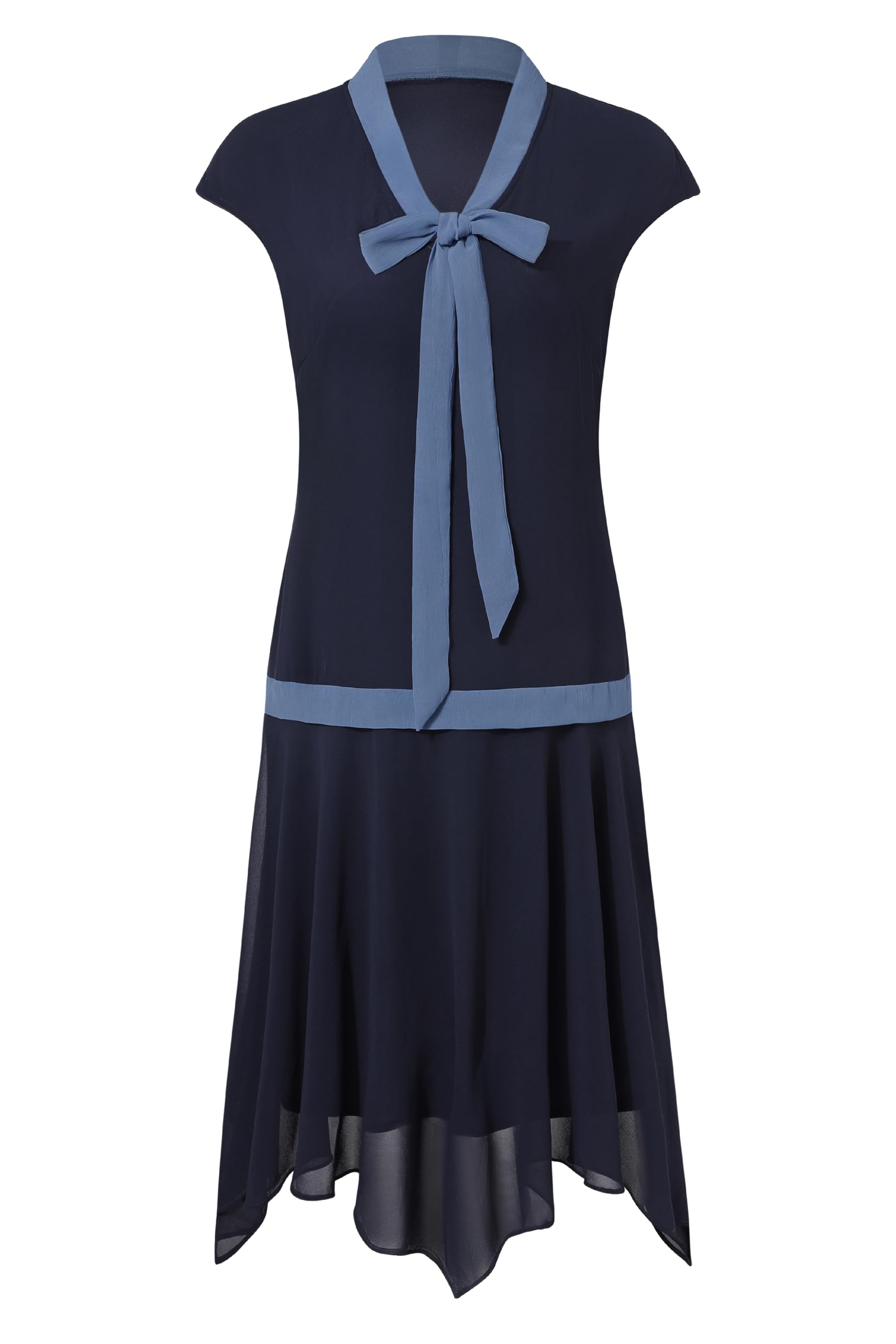 BABEYOND Gatsby Dress for Women - Chiffon Flapper Dress Low-Waist 1920s Roaring 20s Great Gatsby Party