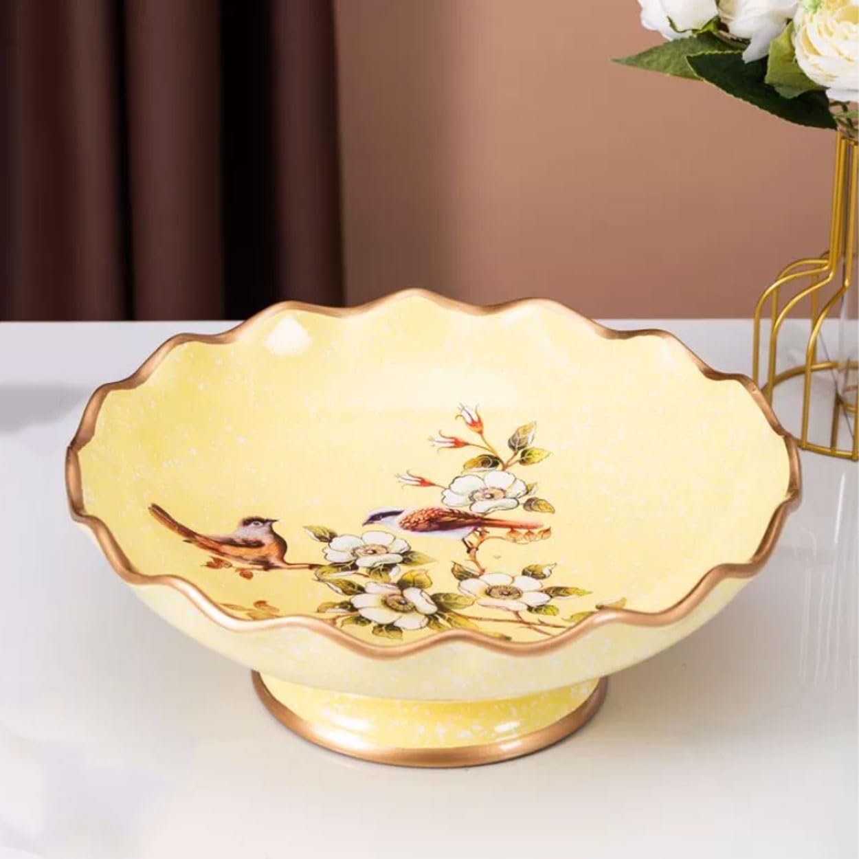 Miski Na Owoce Ceramiczne Patery Na Owoce Stoliki Kawowe Dekoracyjne Tace Do Serwowania Patery Na Cukierki Tace Na Owoce