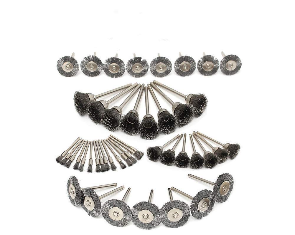 Set 15 Spazzole Metalliche Per Utensili Rotanti - Per Lucidatura E Rimozione Ruggine - Foto 11
