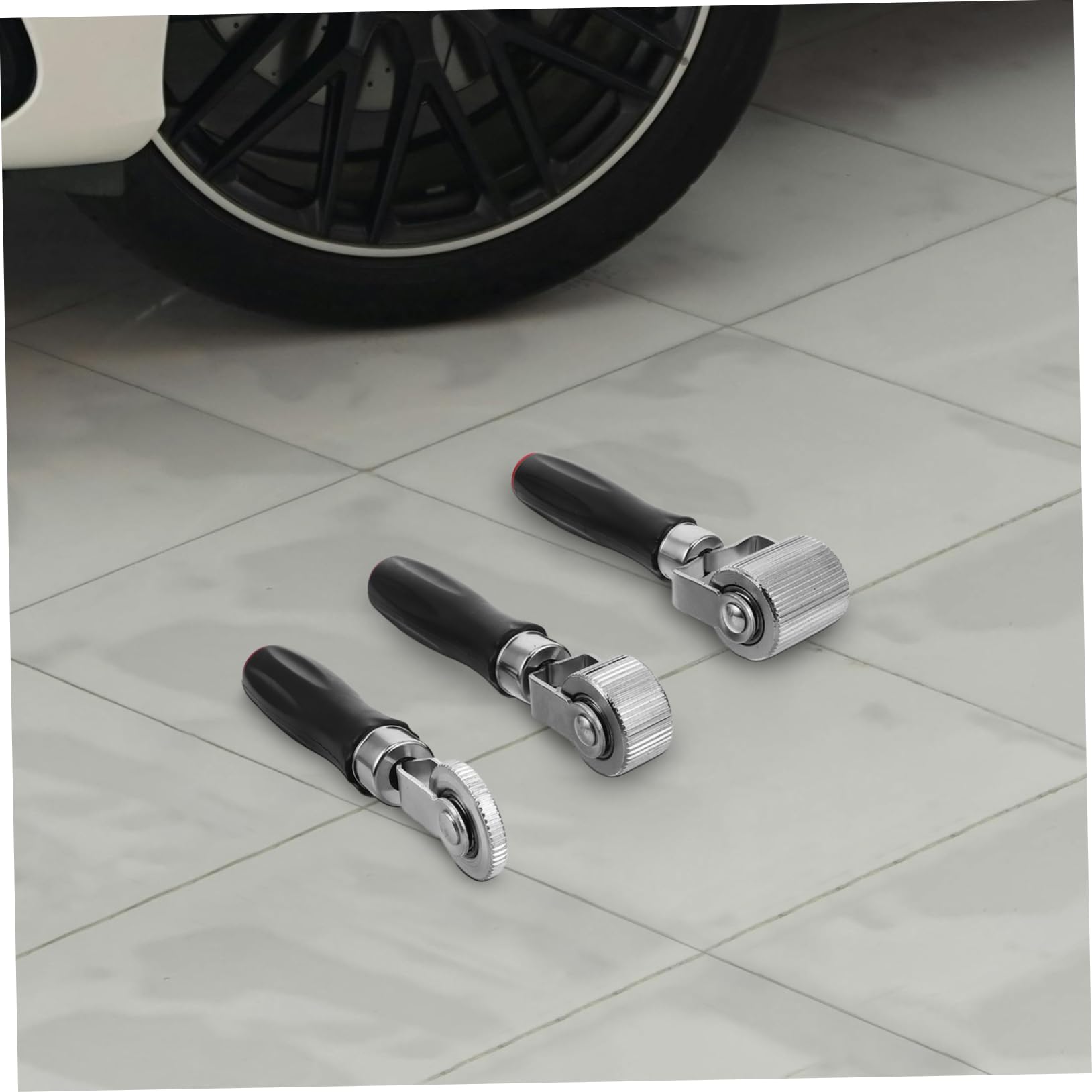 Cabilock Set 3 Pezzi Rulli per Riparazione Pneumatici con Manico in Plastica, Attrezzi Portatili in Plastica e Metallo per Manutenzione Gomme Auto e Camion