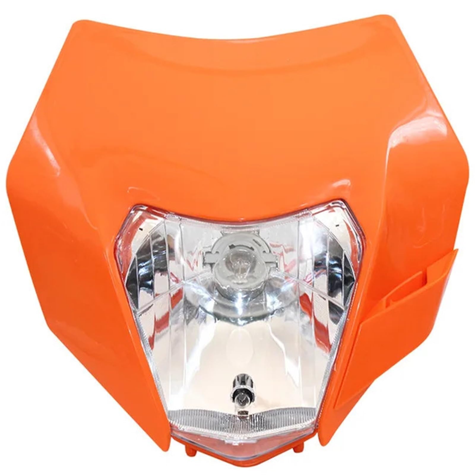 Światło Do Jazdy Reflektory motocyklowe Do XC XCF XCW XCFW SX 125-530 | Reflektor halogenowy 12 V. Akcesoria do rowerów terenowych Płyta reflektora motocyklowego(Orange)