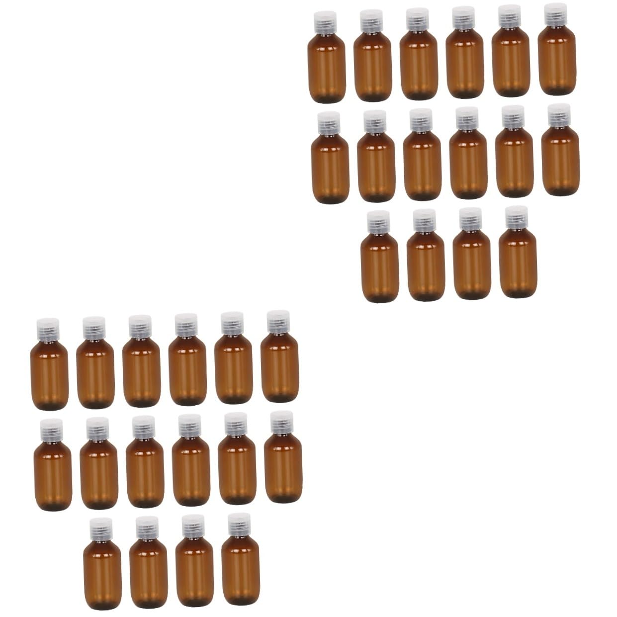 minkissy 32piezas Botellas De Maquillaje De Viaje Rellenables para Cosméticos y Lociones Contenedores Prácticos y Portátiles para Viajes y Transparente