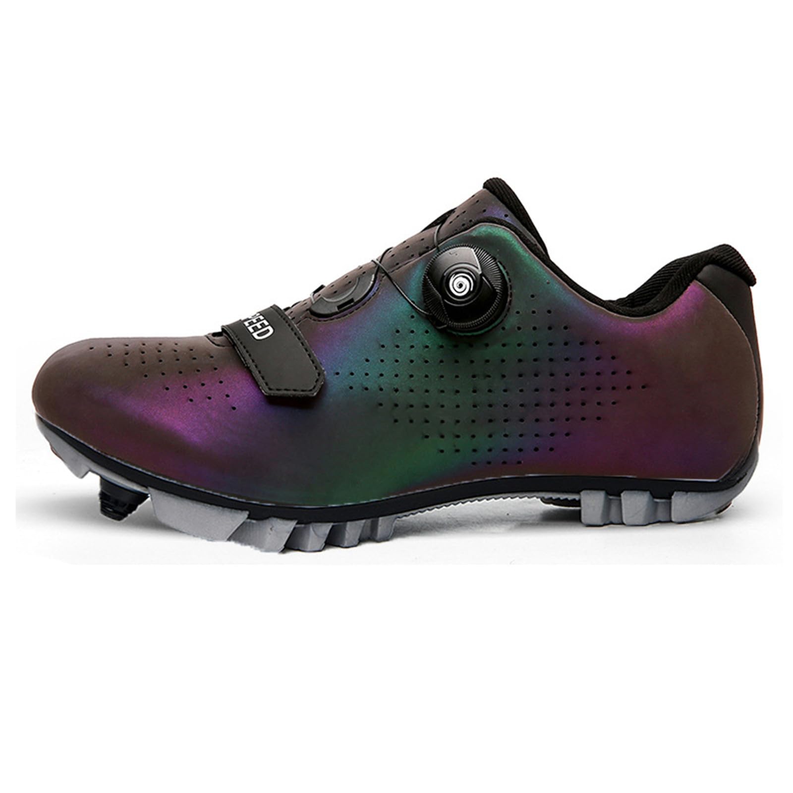 Hixingo Chaussures de Cyclisme pour Hommes Femmes Chaussures d'Équitation sur Montagne Crampons Respirantes Semelle Dure
