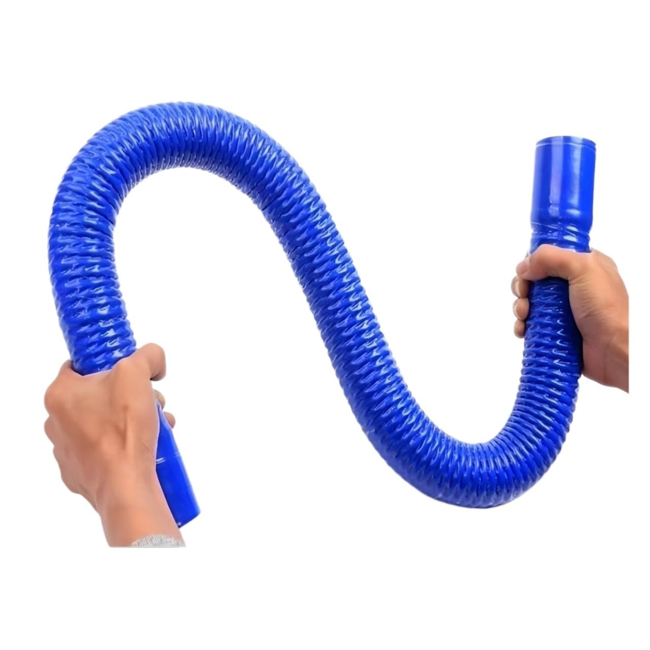 Manguera recta de silicona azul Radiador Tubo intercooler | Flexible, ajuste universal, ferretería, duradero, resistente al calor(500MM_ID 60MM)