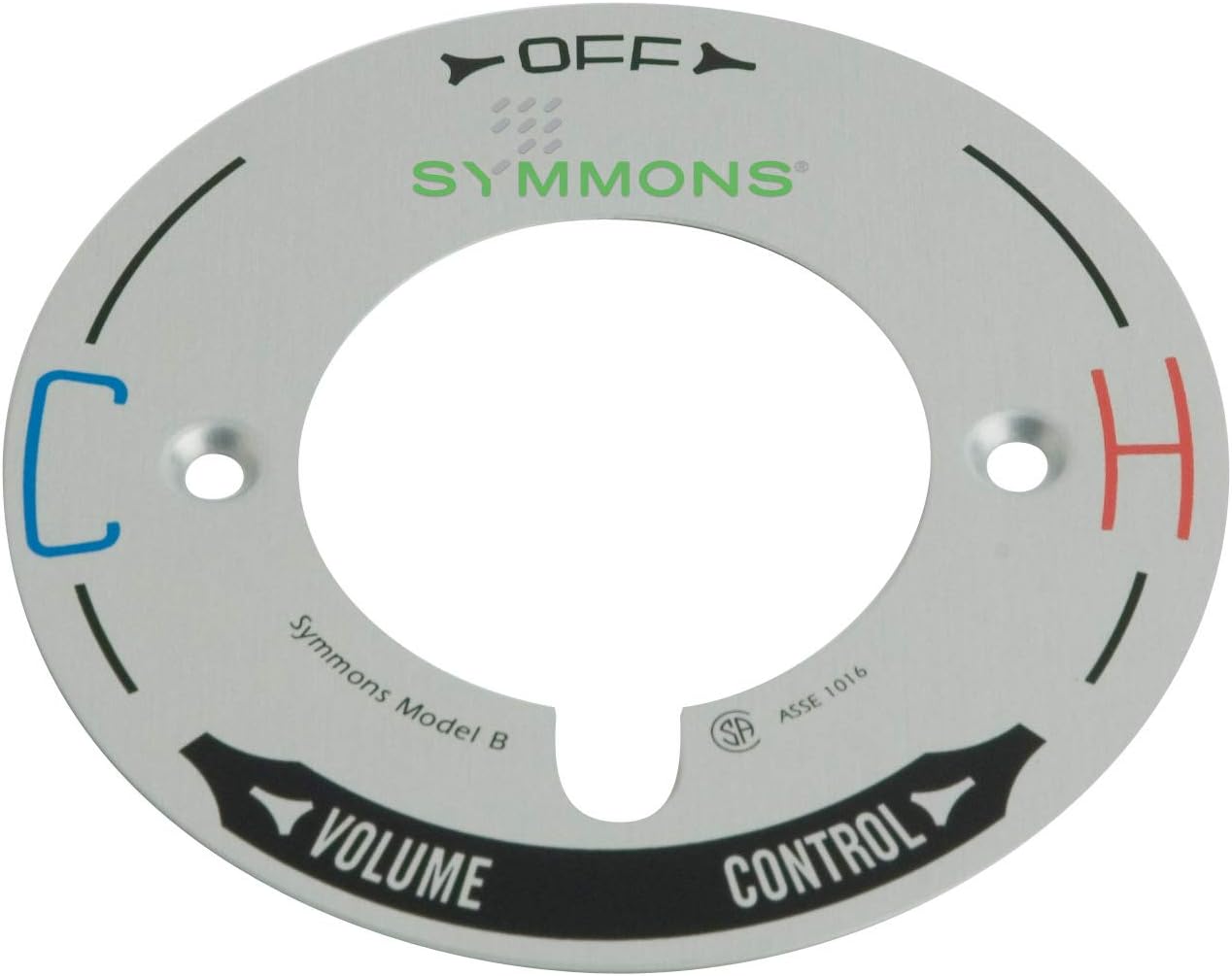 Symmons T-29B Temptrol Model B Escutcheon Dial,Silver