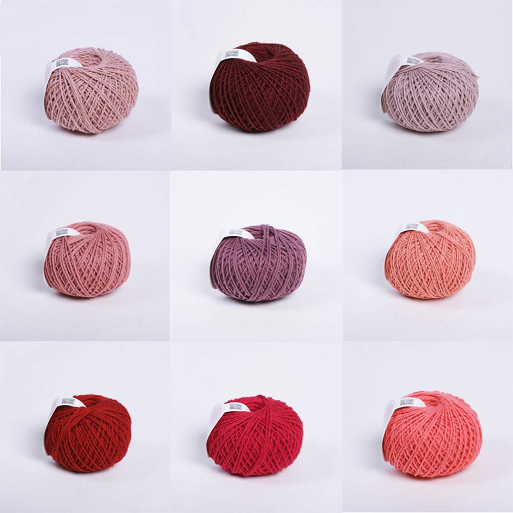 Rote Serie 600G Sechs Stränge Wolle Garn für Stricken und Häkeln, Babypullover Hut-Schal-Schal,G