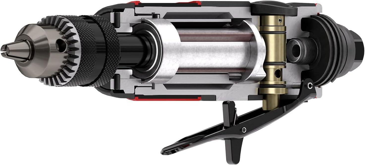 Chicago Pneumatic CP871CK - Kit - Air Tire Buffer 3/8 Inch (10 mm) Jacobs Chuck, Light Duty - High Speed, 0.47 HP / 350 W - 22000 RPM
