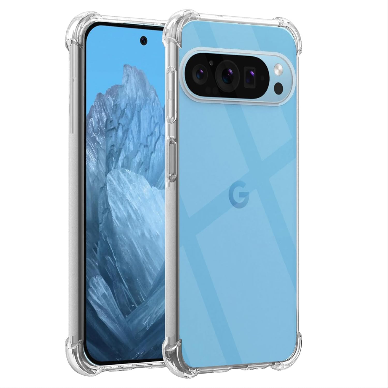 ZubitechCase for Google Pixel 9 Crystal Clear Silicone Cover Bumper Shockproof Protective Cover with Best Camera Protection Designed for Pixel 9