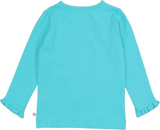 RuffleButts Baby/Toddler Girls Knit Ruffle Tee - Long Sleeve T-Shirt