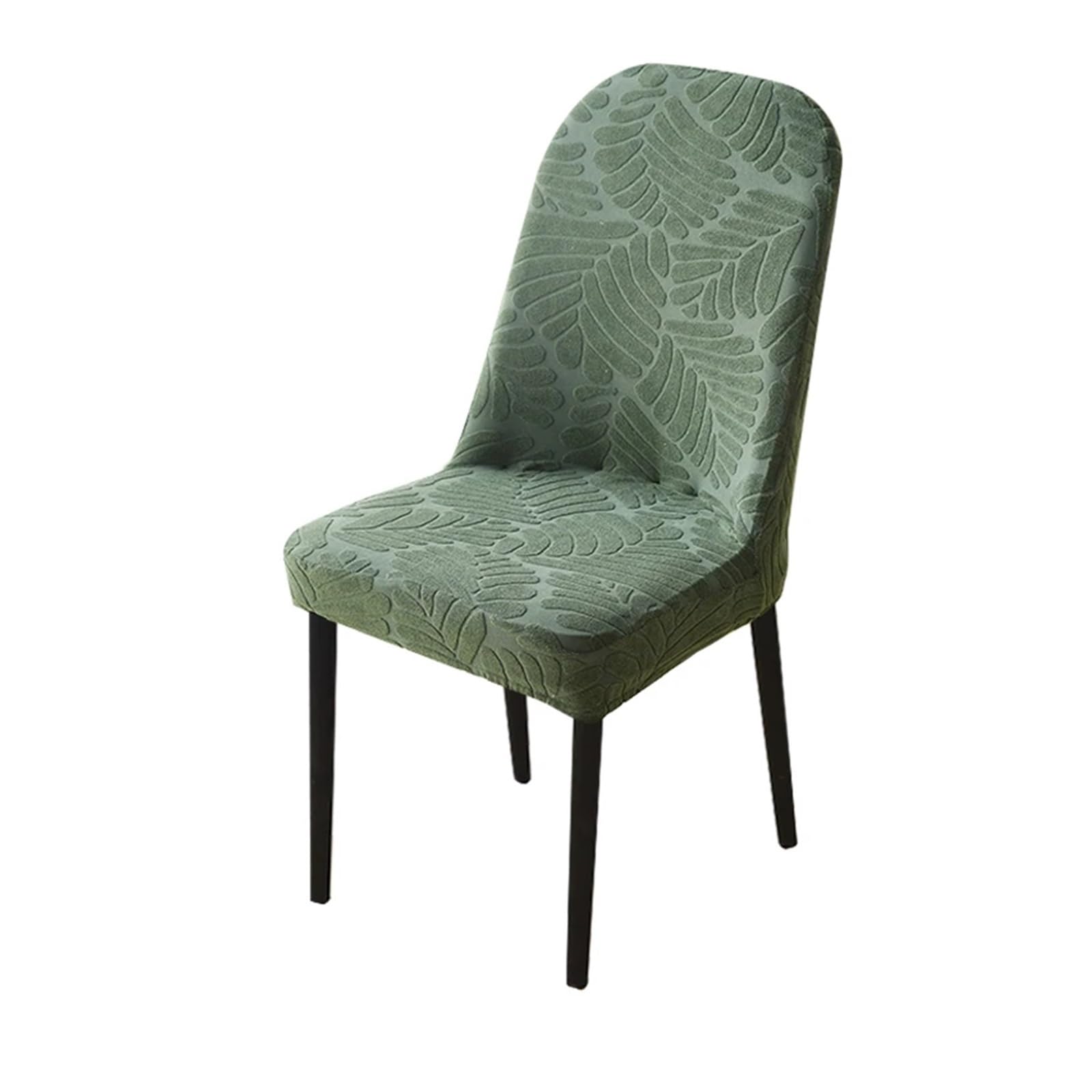 SHBHWS Jacquard Curved Dining Chair Cover Spandex Elastic Seat Stretch Covers For Hotel Banquet Restaurant Kitchen Wedding for Hotel, Banquet(Color 20)