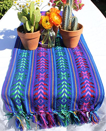 Del Mex Mexican Rebozo Shawl Blanket Doula (X-Large (9 Ft X 5 Ft), Blue) #TOP4