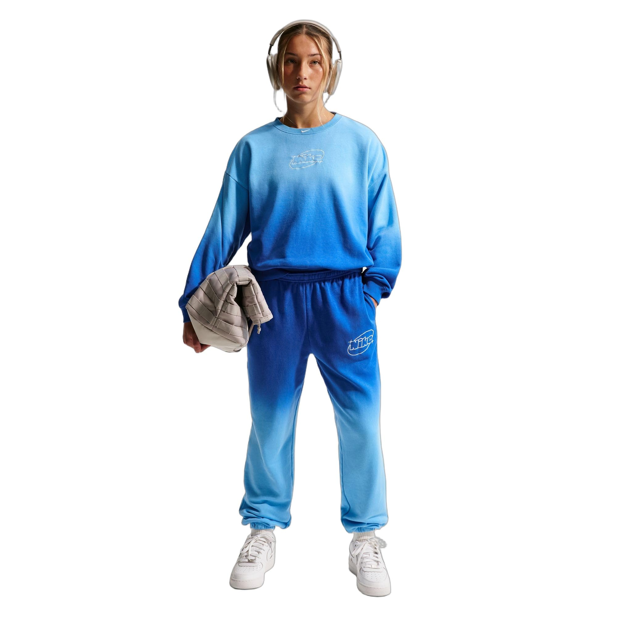 NIKE Nike Sportswear Studio Fleece Lockere Hose Für Ältere Mädchen - Spodnie Dziewczynki