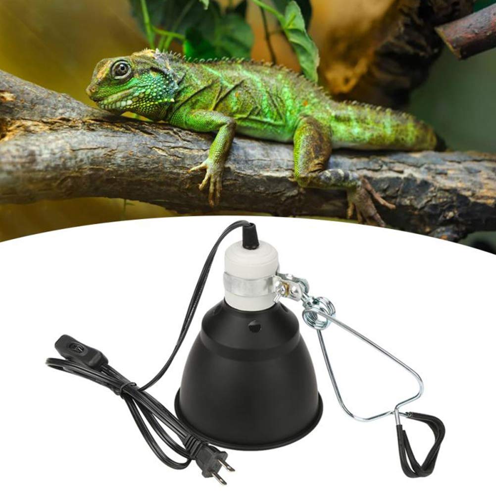 Tortue Lampe chauffante pour terrarium Lampe à pince Abat-jour pour animaux de compagnie Ampoules pour reptiles et lézards