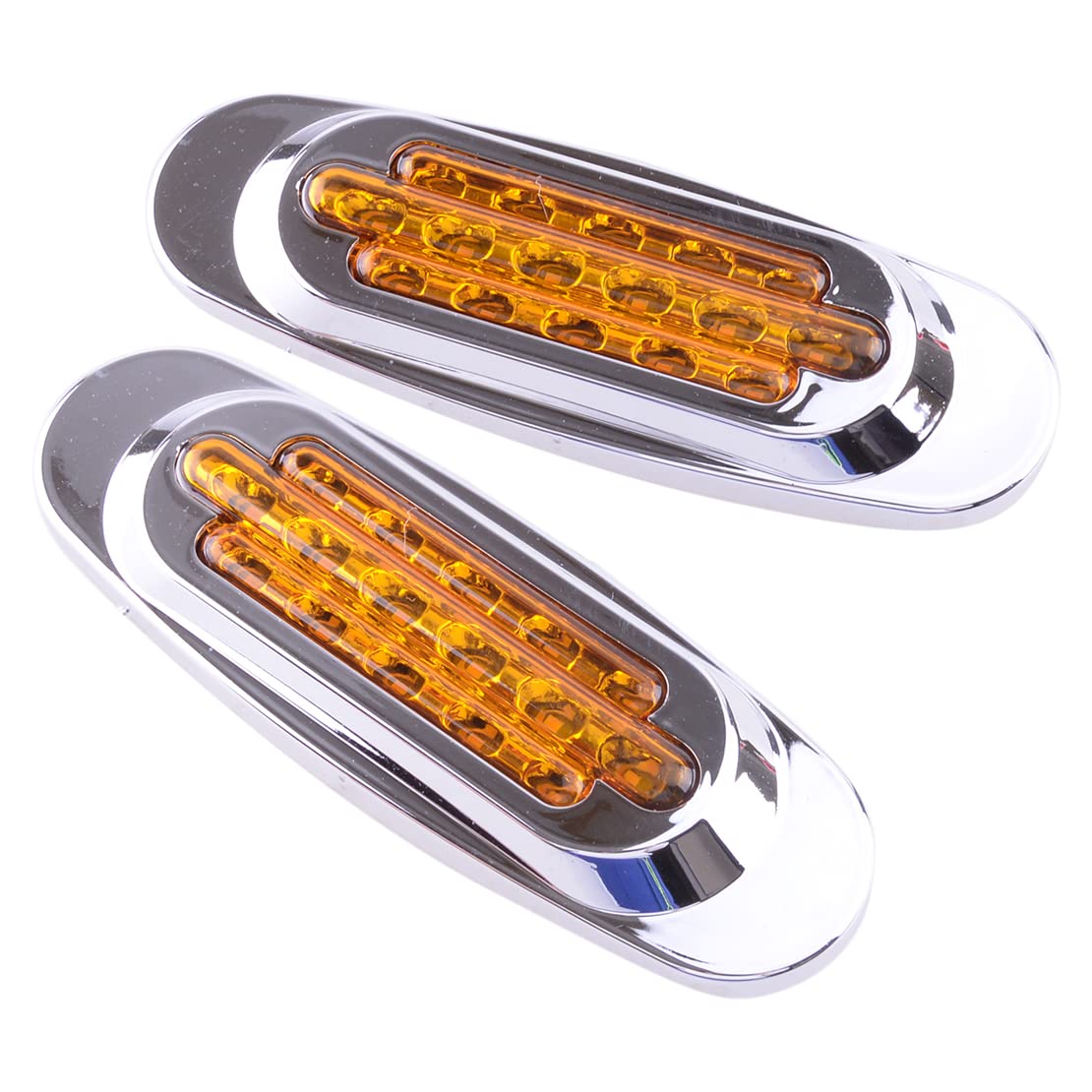 Amazon | 2個16LEDアンバー3ワイヤーサイドマーカーターンシグナル 