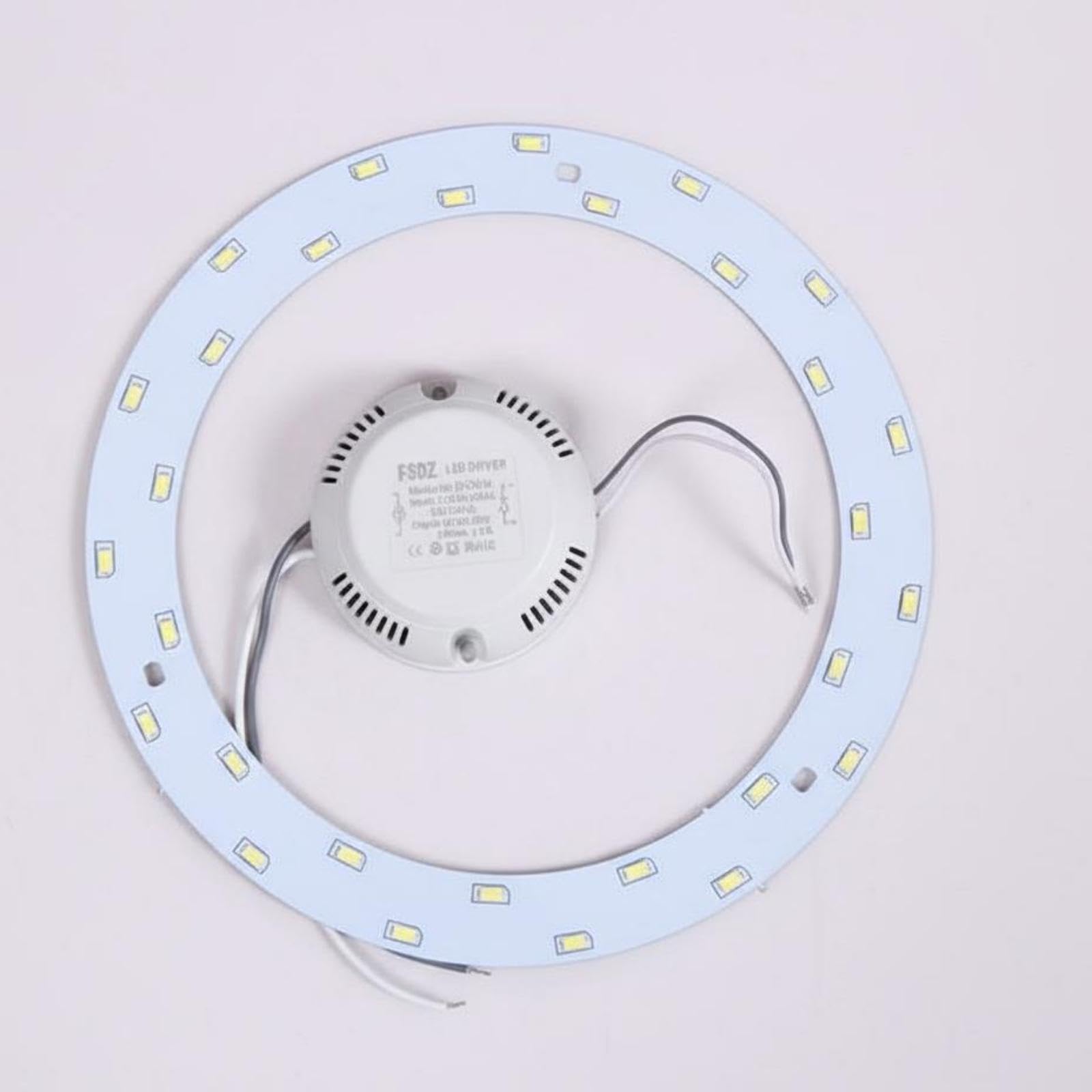 Light-Emitting diode Ceiling Light Retrofit, Round Panel, Energy Saving, Dimmable, 5730 SMD Yellow 15W 20cm-image-12