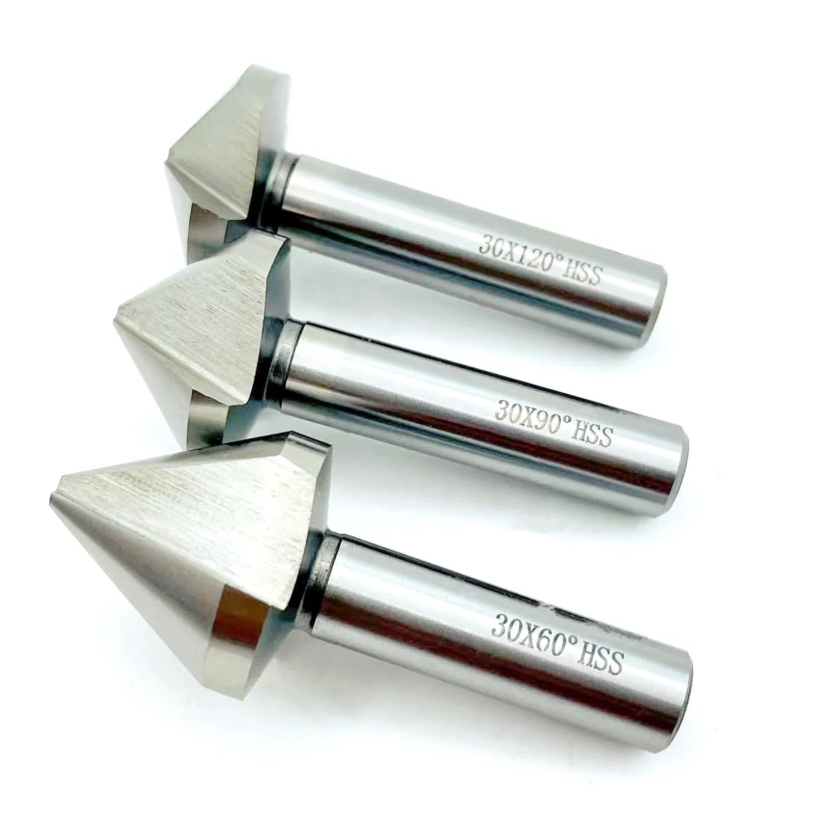 1PCS 6,3mm-60mm 60 Grad/90 Grad 120 Grad 1 Flöte/3 Flöte HSS Fase Anfasen Ende Mühle Cutter Bit fasen Bohrer(35mm,Three 3 Flute_120 Degree)