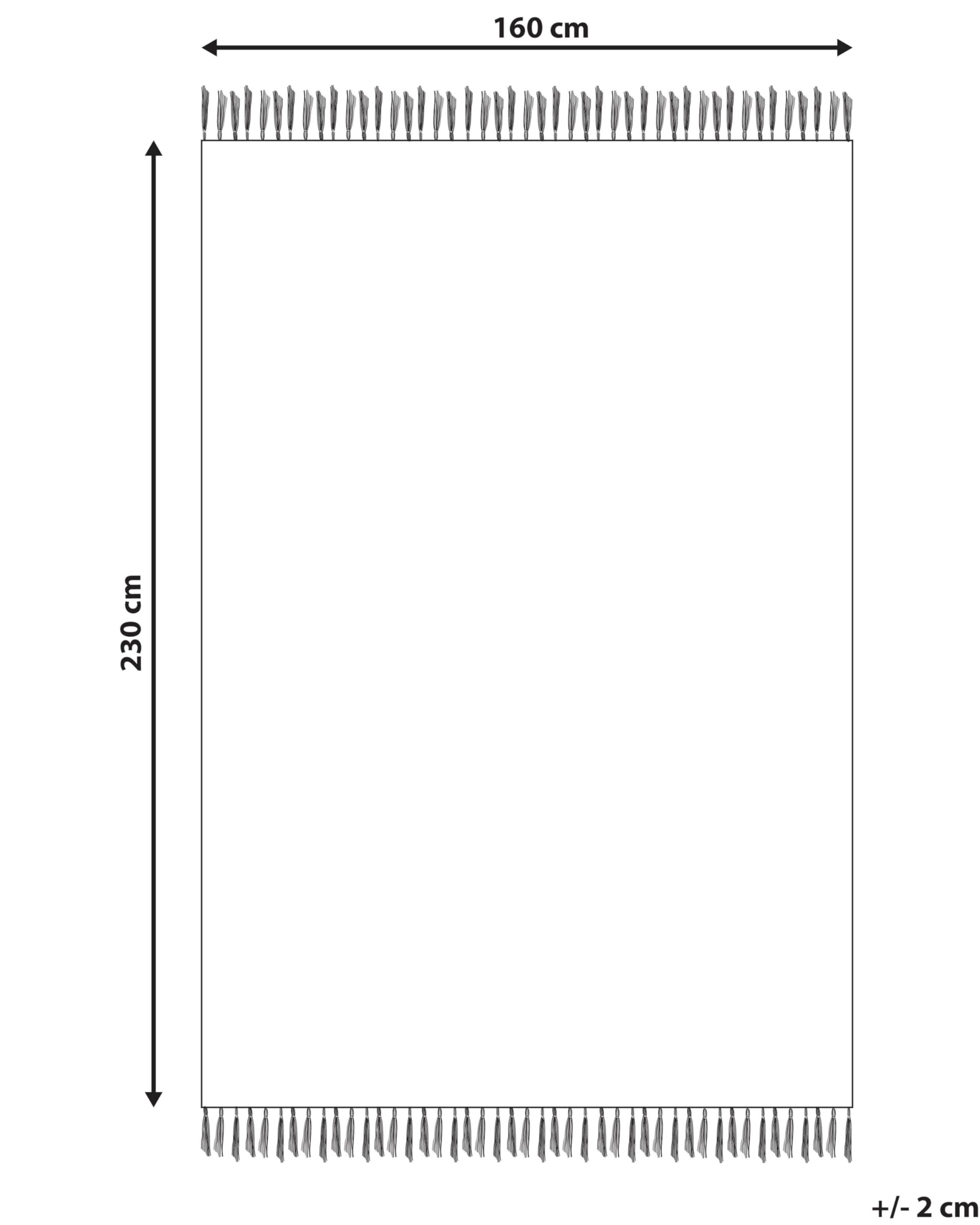 Tapis Kilim avec Motif Géométrique 160 x 230 cm en Coton Multicolore Gavar