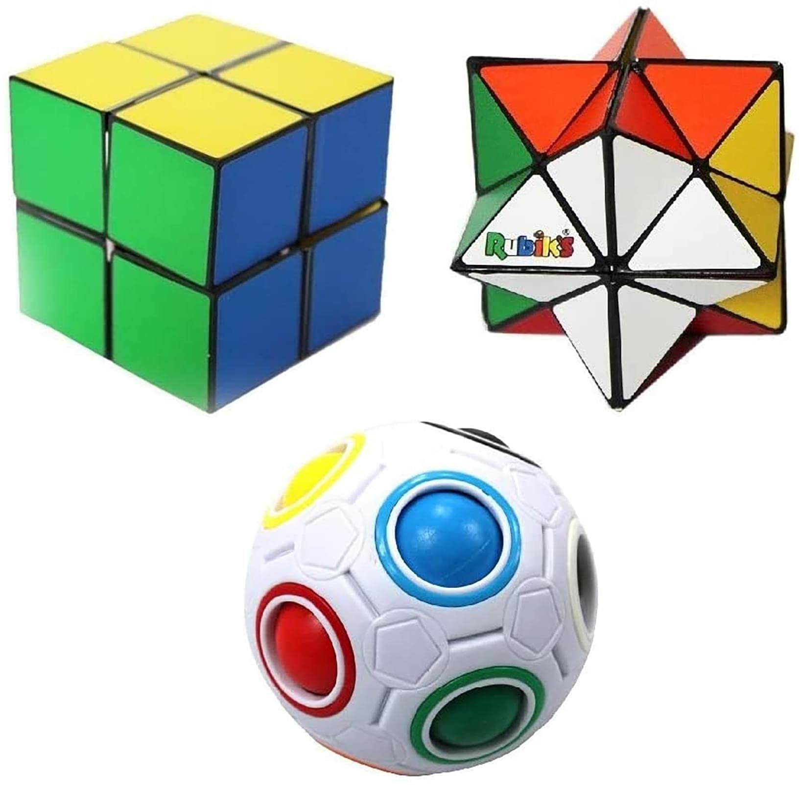 Rubiks 3 Piece Gift Set | Rainbow Ball | 2X Magic Stars : Amazon