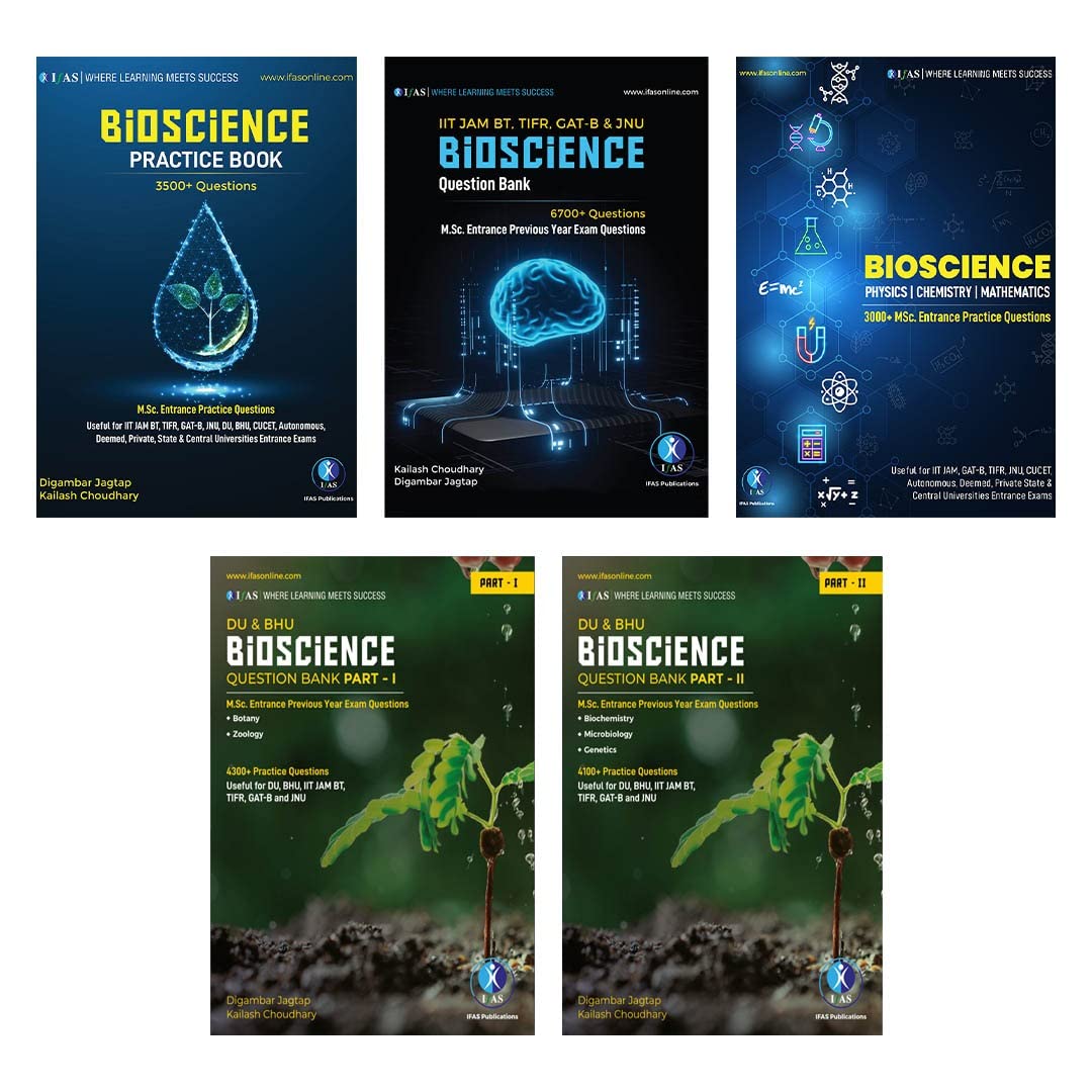 IIT JAM Biotechnology Books - Complete Study Materials with Theory, Practice Notes & Previous Year Solved Papers (5 Books ) | Best Seller Concept Books for IIT JAM, CUET PG, GAT B, TIFR and All MSc Entrance Biotechnology Exams in India | Reference Guide for BSc and MSc | IFAS Publications