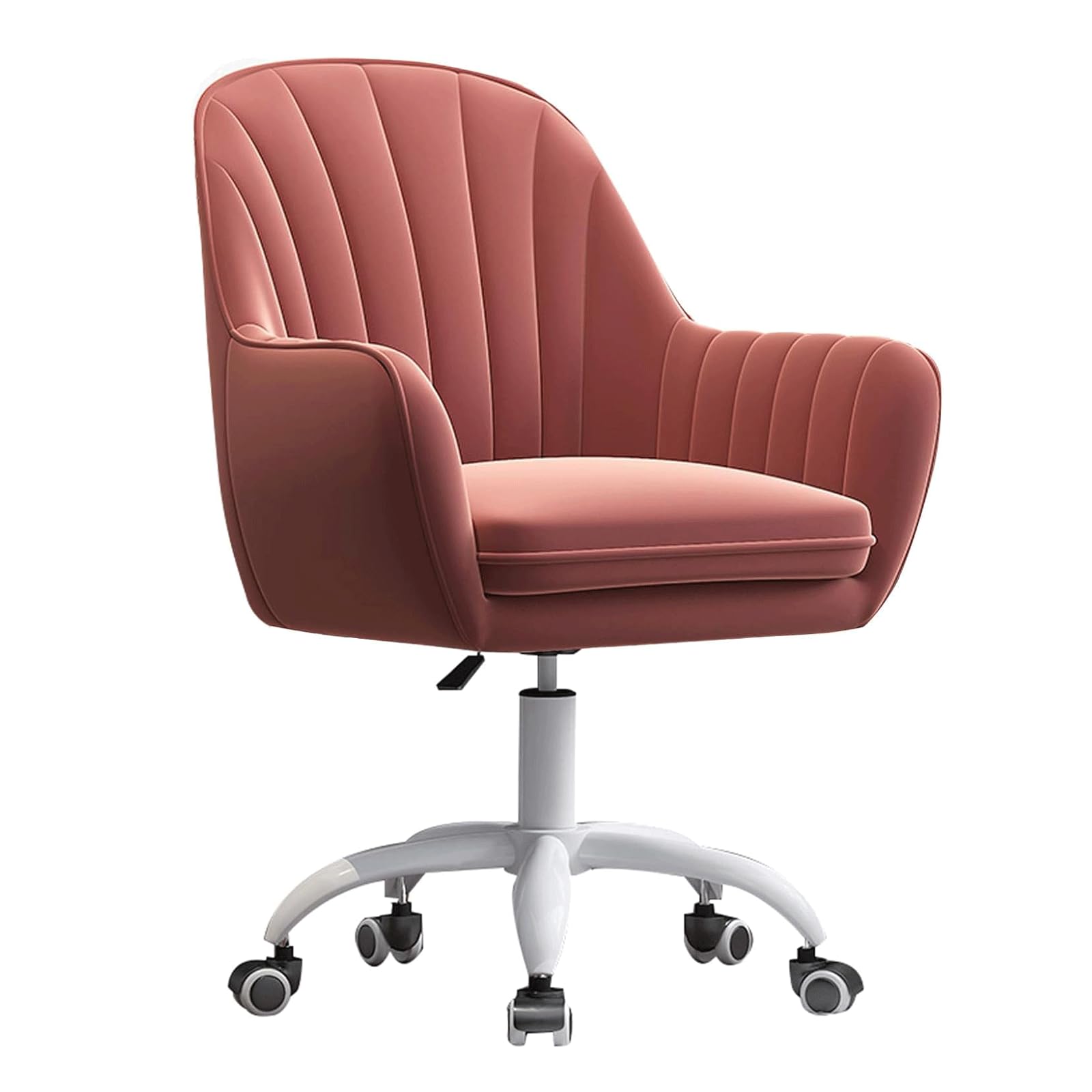 Chaise de bureau exécutif moderne en velours et métal chromé LWX S Home