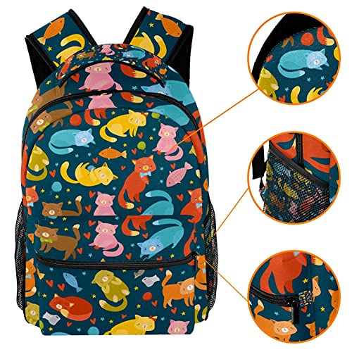 Sac à dos d'école pieuvre multicolore idéal pour la rentrée des classes - 3
