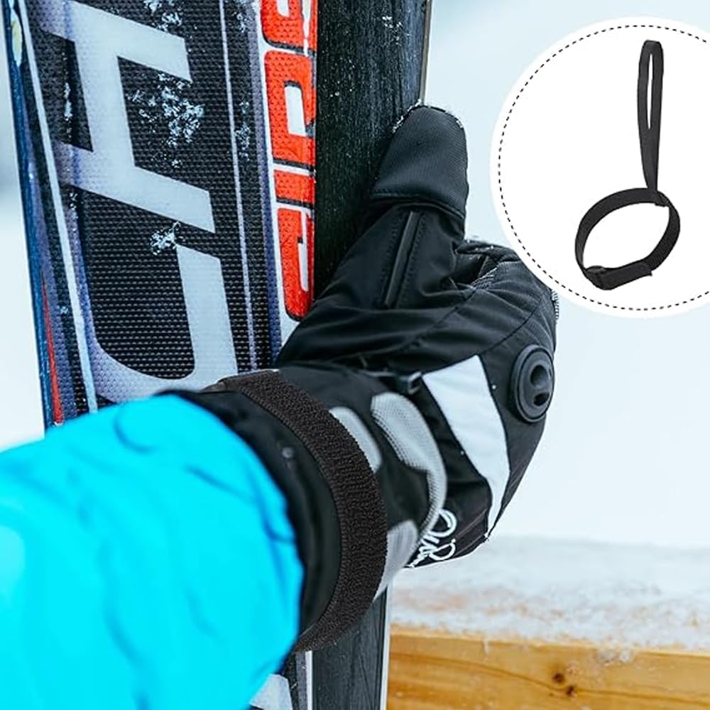 6 Pezzi Cinghie per Guanti da Sci, Cinghie per Guanti da Snowboard Glove Line per Sci Sport all'Aria Aperta Guanti appesi Sci Sport Accessori per Esterni