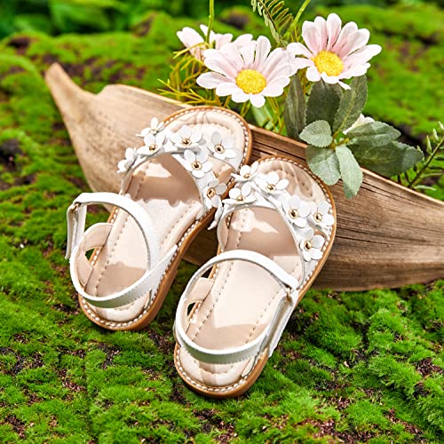 Image of GINFIVE Toddler Girls Sandals Little Girls Kids Summer Shoes Toddler Sandals