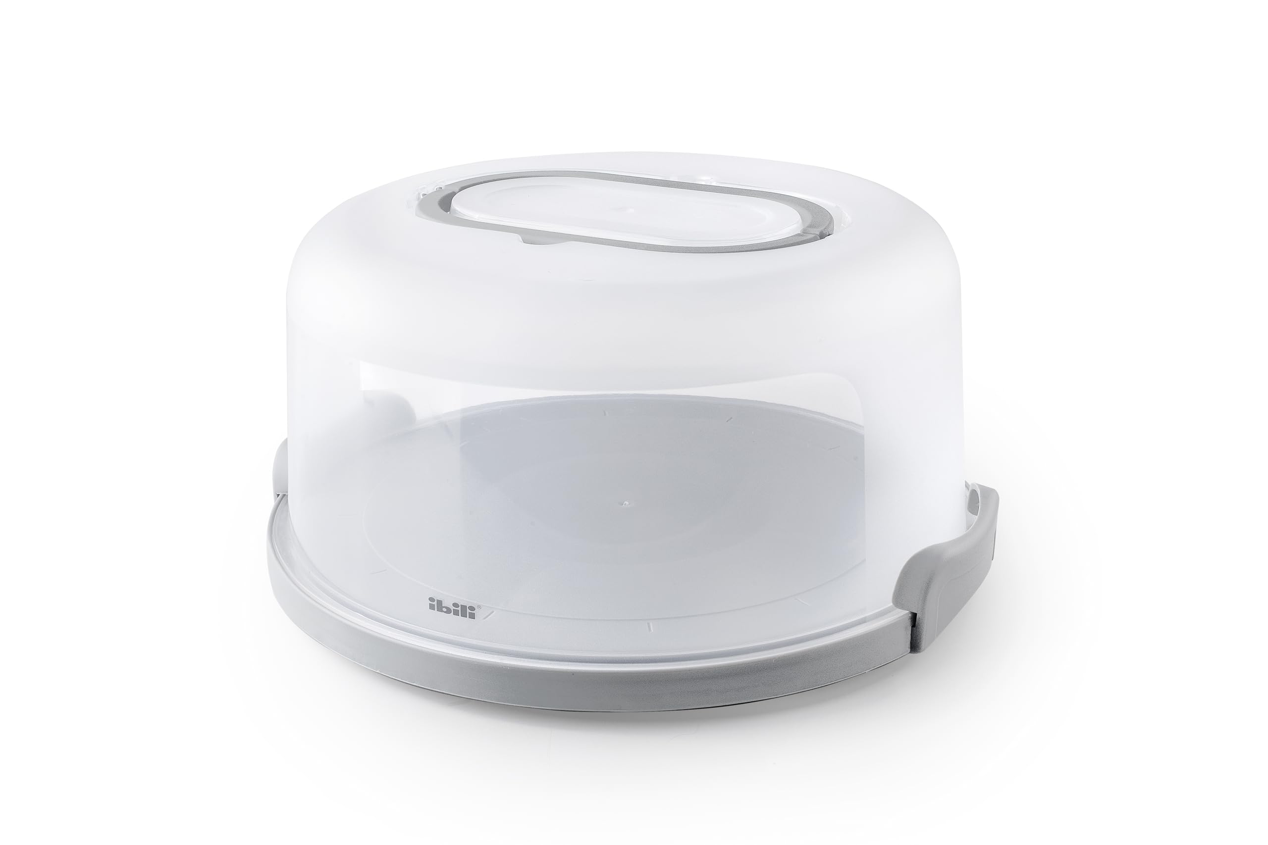 IBILI - Round cake holder 30 x 15 cm plastic with folding handle